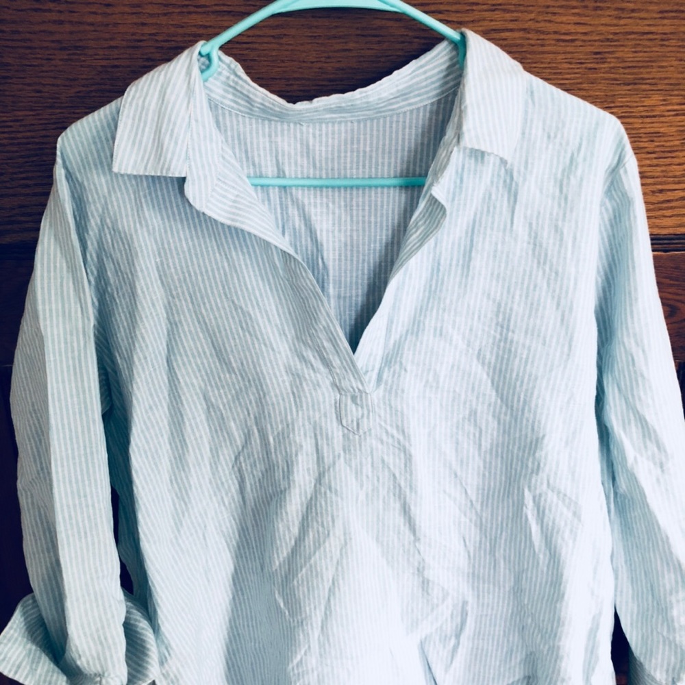 Vineyard Vines 3 Quarter Sleeve Striped Tunic